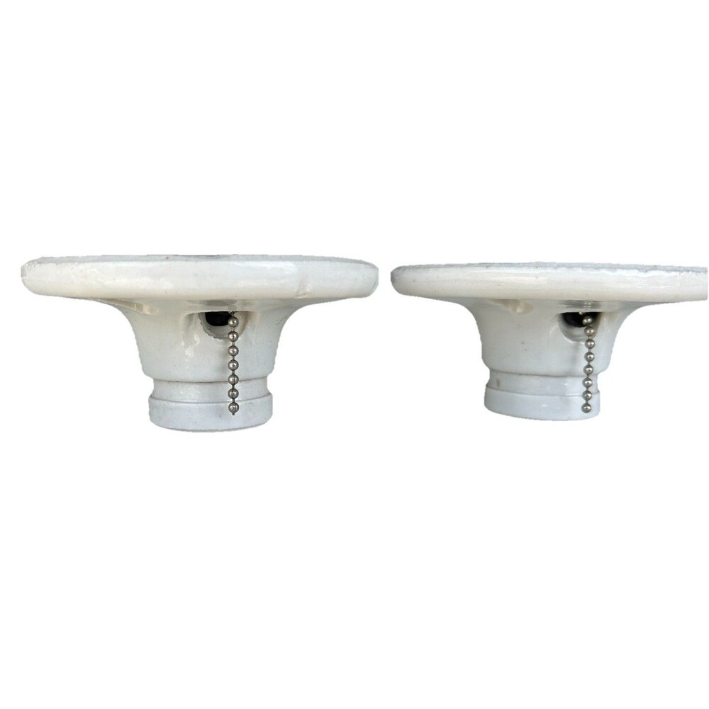 Paulding 1629D Porcelain Pull Chain Lamp Socket Fixture 250V Lot 2